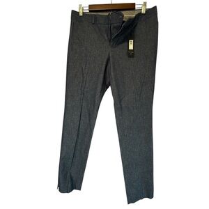 NWT Banana Republic Slim Ankle Sloan Low Rise Textured Blue Work Pants Size 8